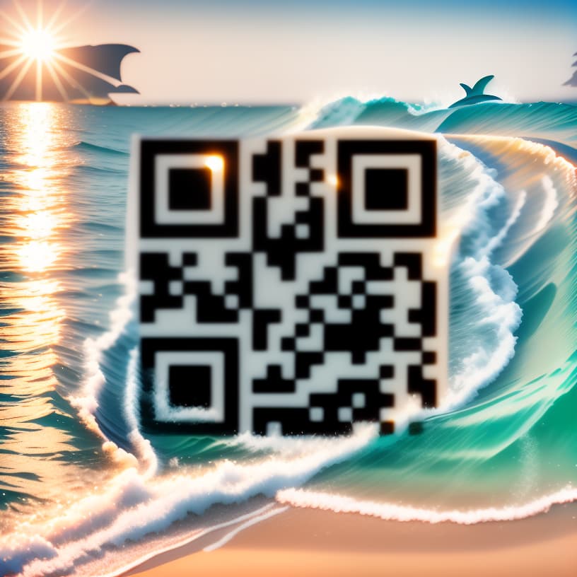  style realistic 8k, beach, sun, dolphins