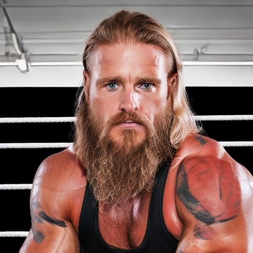 portrait+ style wwe queer very cute blonde dilf dude face