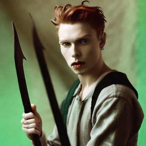 portrait+ style gothic Peter pan