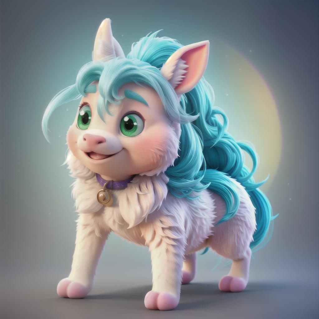  Cute Baby Unicorn, Cartoon style 3D render, 64k, high resolution, rainbow backdrop hyperrealistic, full body, detailed clothing, highly detailed, cinematic lighting, stunningly beautiful, intricate, sharp focus, f/1. 8, 85mm, (centered image composition), (professionally color graded), ((bright soft diffused light)), volumetric fog, trending on instagram, trending on tumblr, HDR 4K, 8K