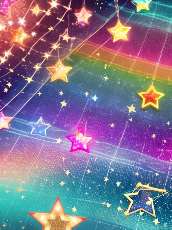  Cute musical notes and sparkling stars and gems wallpaper