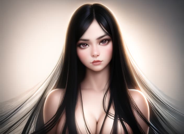  Beautiful with long s of long black hair, (Masterpiece, BestQuality:1.3), (ultra detailed:1.2), (hyperrealistic:1.3), (RAW photo:1.2),High detail RAW color photo, professional photograph, (Photorealistic:1.4), (realistic:1.4), ,professional lighting, (japanese), beautiful face, (realistic face)