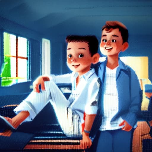  (best quality:1.5),(realistic:1.0), 1boy, white shirt, blue jeans, in the cabin, dim light