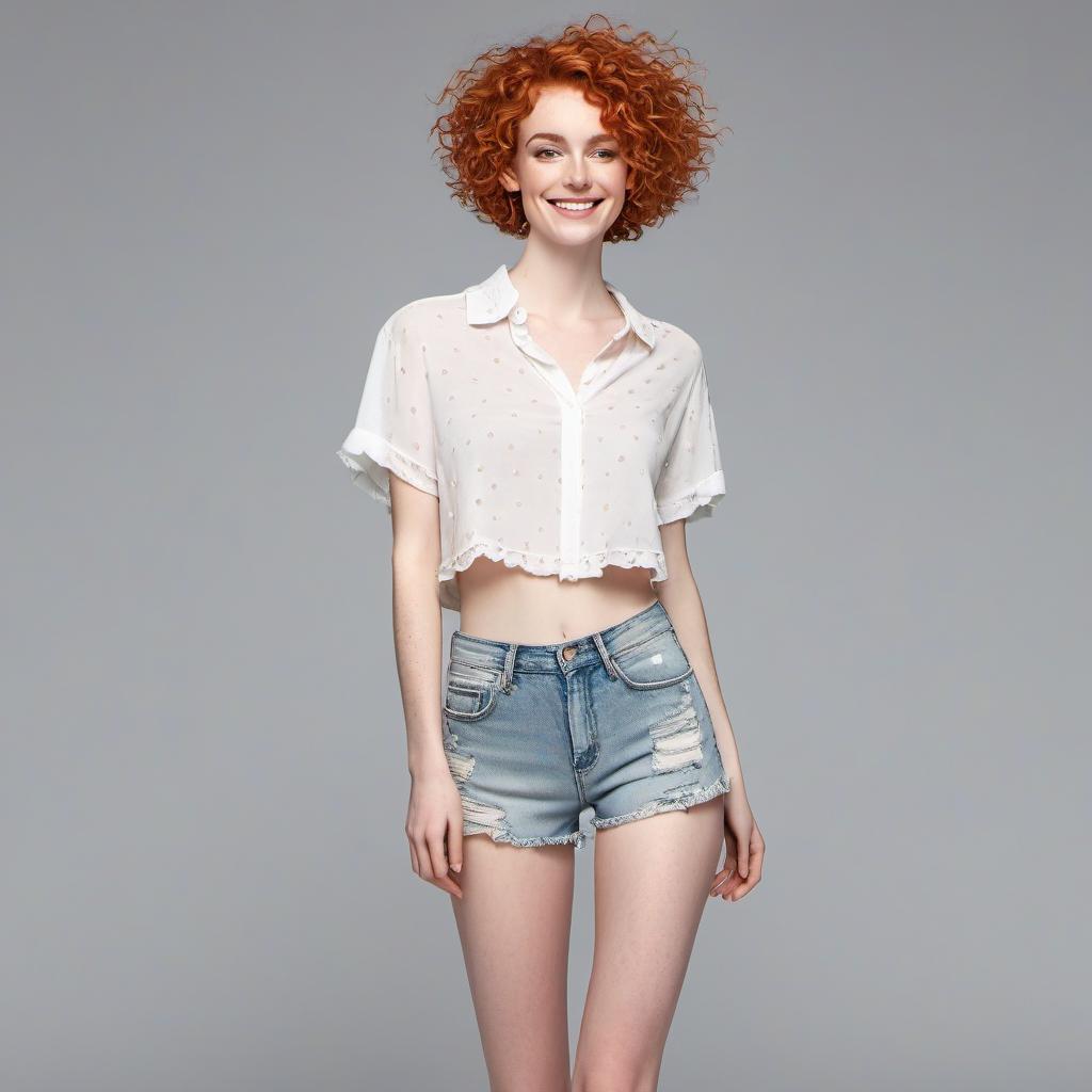  full body image, a ultra realistic full body photo of one very slim completely  12 ,   extremely wide open (1.9), pale skin, lots of freckles, ultra detailed beautiful face, smiling at viewer, slim hips, slim , extremely short haircut (1.9), messy curly pinkish hair, completely  (1.9), bare  (1.9),   extremely wide open (1.9),   wide apart (1.7), proudly exposing  to viewer (1.9), stunningly beautiful face, perfect view at  (1.9), flat chest (1.9), ultra tiny s (1.9), tiny AA cup size s (1.9),   very small stiff s (1.9),  intricate details,  tiny  (1.9), very small  (1.9), ultra detailed  (1.9),  ultra realistic small y  (1.9), trimmed hyperrealistic, full body, detailed clothing, highly detailed, cinematic lighting, stunningly beautiful, intricate, sharp focus, f/1. 8, 85mm, (centered image composition), (professionally color graded), ((bright soft diffused light)), volumetric fog, trending on instagram, trending on tumblr, HDR 4K, 8K