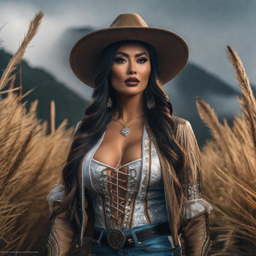  Ariel Camacho hyperrealistic, full body, detailed clothing, highly detailed, cinematic lighting, stunningly beautiful, intricate, sharp focus, f/1. 8, 85mm, (centered image composition), (professionally color graded), ((bright soft diffused light)), volumetric fog, trending on instagram, trending on tumblr, HDR 4K, 8K