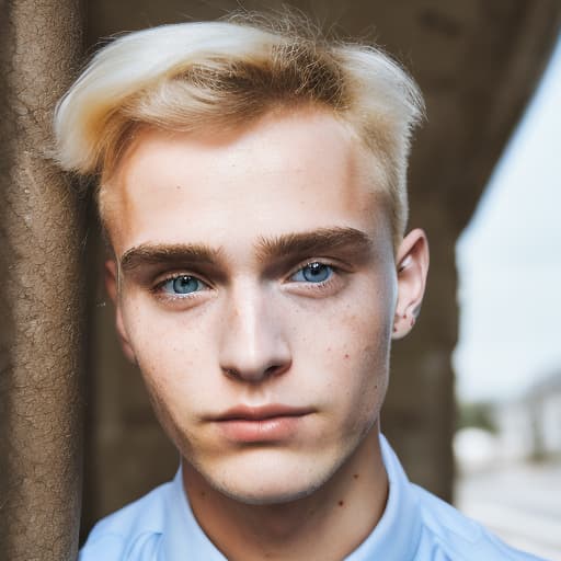 portrait+ style czech homosexual queer twink blonde very cute dude face