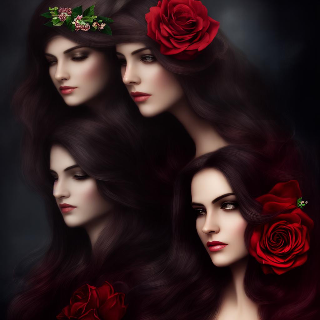  A woman with a rose in her hair, beautiful fantasy art portrait, beautiful fantasy portrait, style of charlie bowater, charlie bowater art style, charlie bowater rich deep colors, fantasy portrait art, very beautiful fantasy art, charlie bowater character art, fantasy art portrait, charlie bowater and artgerm, by Charlie Bowater, epic fantasy art portrait
