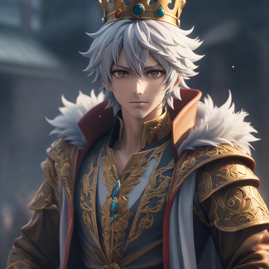  The king of humor in anime. hyperrealistic, full body, detailed clothing, highly detailed, cinematic lighting, stunningly beautiful, intricate, sharp focus, f/1. 8, 85mm, (centered image composition), (professionally color graded), ((bright soft diffused light)), volumetric fog, trending on instagram, trending on tumblr, HDR 4K, 8K