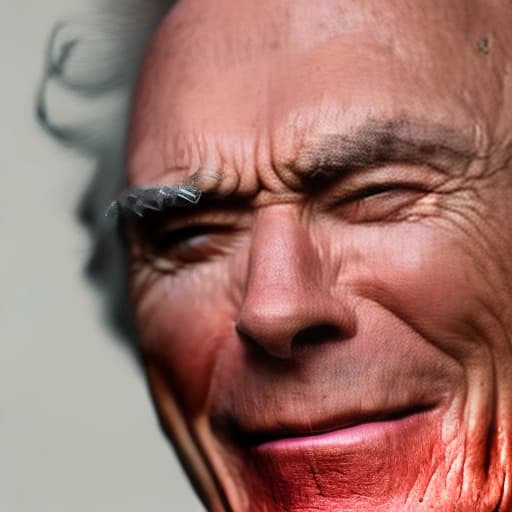 lnkdn photography Clint Eastwood close up portraitdetailed realistic
