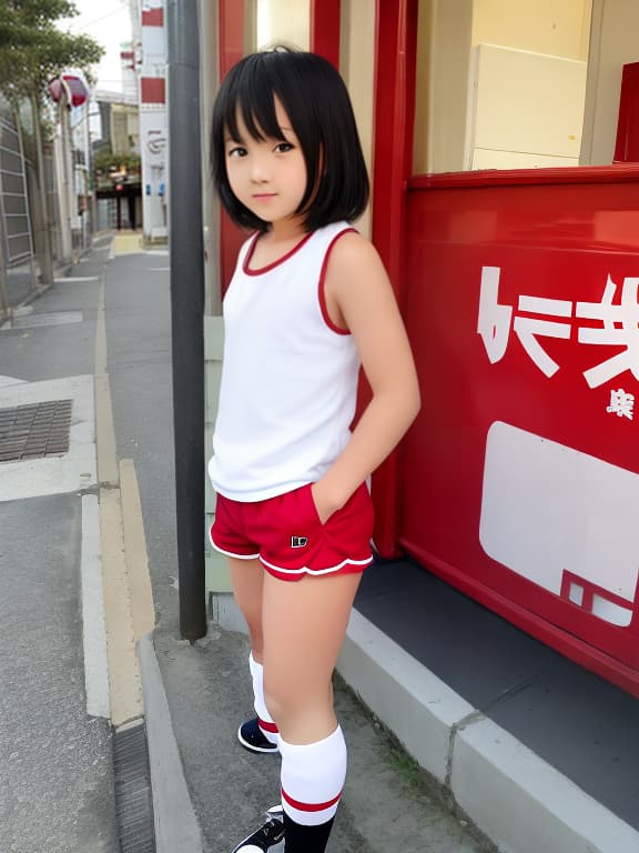  Long high socks, sixth grade, hot pants, tank top, Japanese, cute boy, love hotel, boy.