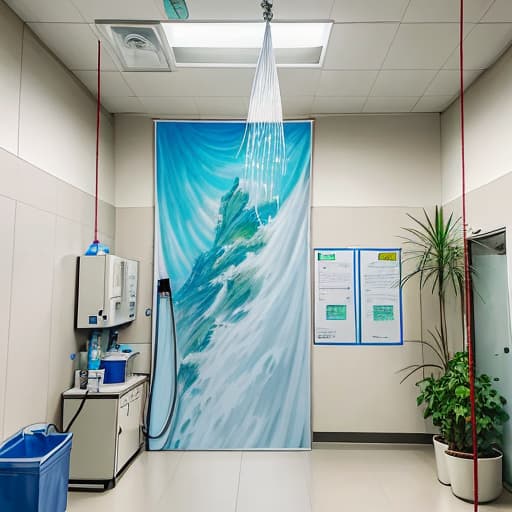  Please help me draw a picture of hanging water in the hospital, only need a hand picture on the line,