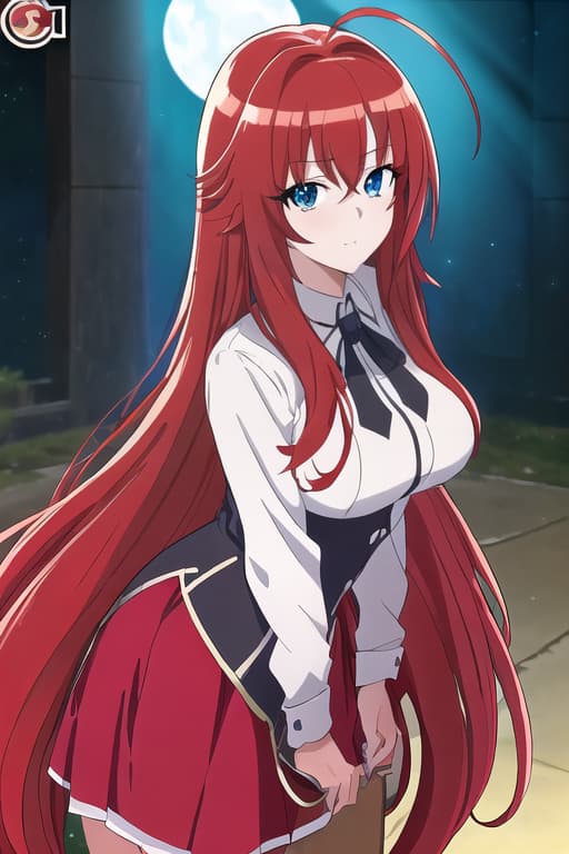  masterpiece, best quality, 1women, long red hair, looking at viewer, :3, cute, black school uniform, outdoors, streets, cowboy shot, curvy, (((blue eyes))), rias gremory, red hair, antenna hair, wavy hair, ((beautiful detailed eyes, beautiful detailed glow, lots of glow)), anime screencap,women, masterpiece, best quality, high quality, solo