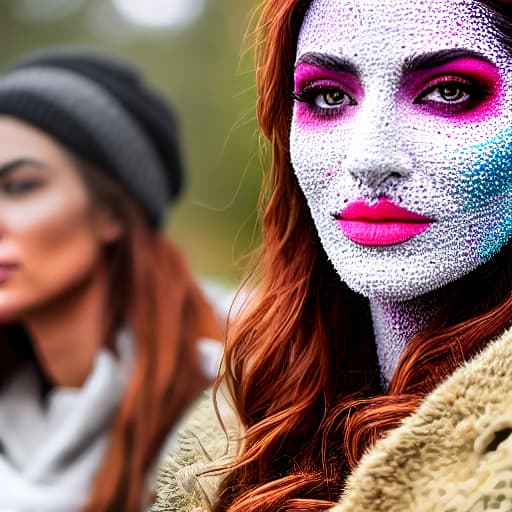  facesitting complete image, girl sits on girl face hyperrealistic, full body, detailed clothing, highly detailed, cinematic lighting, stunningly beautiful, intricate, sharp focus, f/1. 8, 85mm, (centered image composition), (professionally color graded), ((bright soft diffused light)), volumetric fog, trending on instagram, trending on tumblr, HDR 4K, 8K