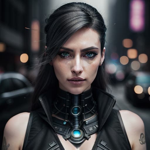  ultra realistic close up portrait ((beautiful pale cyberpunk female with heavy black eyeliner)), blue eyes, shaved side haircut, hyper detail, cinematic lighting, magic neon, dark red city, Canon EOS R3, nikon, f/1.4, ISO 200, 1/160s, 8K, RAW, unedited, symmetrical balance, in frame, 8K hyperrealistic, full body, detailed clothing, highly detailed, cinematic lighting, stunningly beautiful, intricate, sharp focus, f/1. 8, 85mm, (centered image composition), (professionally color graded), ((bright soft diffused light)), volumetric fog, trending on instagram, trending on tumblr, HDR 4K, 8K