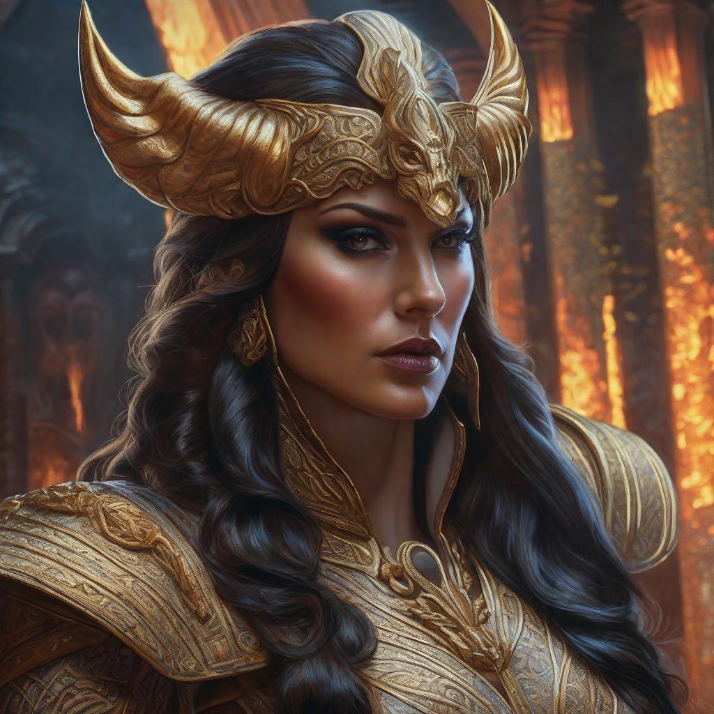  Como el diablo, realistic, portrait, art by donato giancola and greg rutkowski, realistic face, digital art, trending on artstation hyperrealistic, full body, detailed clothing, highly detailed, cinematic lighting, stunningly beautiful, intricate, sharp focus, f/1. 8, 85mm, (centered image composition), (professionally color graded), ((bright soft diffused light)), volumetric fog, trending on instagram, trending on tumblr, HDR 4K, 8K