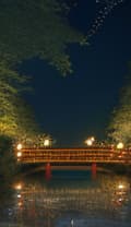  masterpiece, best quality, (Fidelity: 1.4), Best Quality, Masterpiece, Ultra High Resolution, 8k resolution, A night view inspired by Japanese art, featuring a garden illuminated by paper lanterns and a wooden bridge spanning a tranquil lake, by the lakeside, there is a small Zen temple. The water reflects the starry sky.