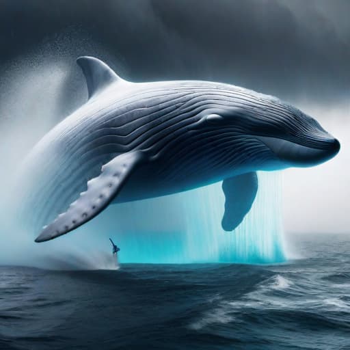  Ethereum's Uncertain Future: Whales Exit Spark Market Anxiety hyperrealistic, full body, detailed clothing, highly detailed, cinematic lighting, stunningly beautiful, intricate, sharp focus, f/1. 8, 85mm, (centered image composition), (professionally color graded), ((bright soft diffused light)), volumetric fog, trending on instagram, trending on tumblr, HDR 4K, 8K