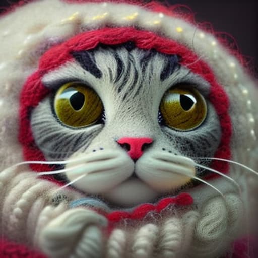 woolitize cat clour red hyperrealistic, full body, detailed clothing, highly detailed, cinematic lighting, stunningly beautiful, intricate, sharp focus, f/1. 8, 85mm, (centered image composition), (professionally color graded), ((bright soft diffused light)), volumetric fog, trending on instagram, trending on tumblr, HDR 4K, 8K