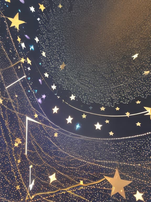  Cute musical notes and sparkling stars and gems wallpaper