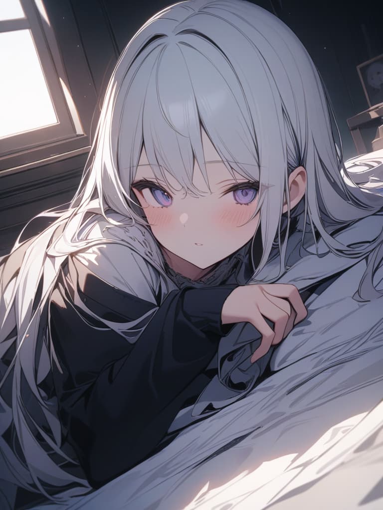  Girl, subculture, neutral, white hair, mini character, masterpiece, best quality,8k,ultra detailed,high resolution,an extremely delicate and beautiful,hyper detail