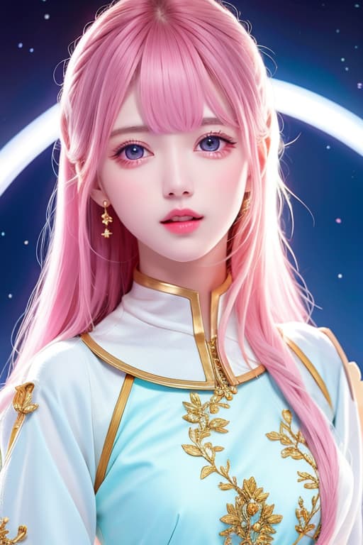  (adult:1.4), adult:1.4 , Astronaut girl, pink hair, beautiful, white skin, young, NASA suit, masterpiece, (detailed face), (detailed clothes), f/1.4, ISO 200, 1/160s, 4K, unedited, symmetrical balance, in-frame, masterpiece, perfect lighting, (beautiful face), (detailed face), (detailed clothes), 1 girl, (woman), 4K, ultrarealistic, unedited, symmetrical balance, in-frame