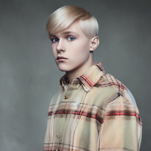 portrait+ style russian homosexual queer twink blonde very cute dude face