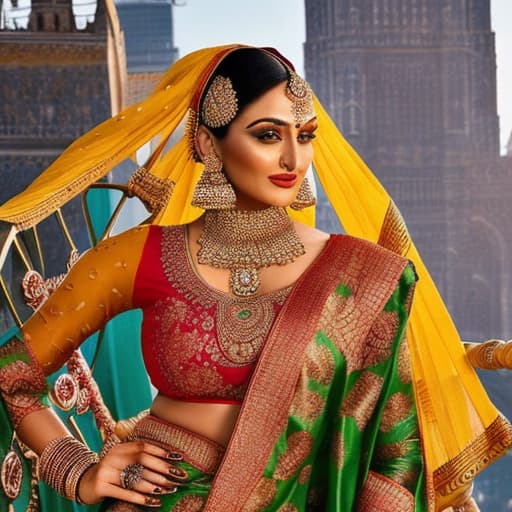 portrait+ style Sonakshi Sinha saree backless hyperrealistic, full body, detailed clothing, highly detailed, cinematic lighting, stunningly beautiful, intricate, sharp focus, f/1. 8, 85mm, (centered image composition), (professionally color graded), ((bright soft diffused light)), volumetric fog, trending on instagram, trending on tumblr, HDR 4K, 8K