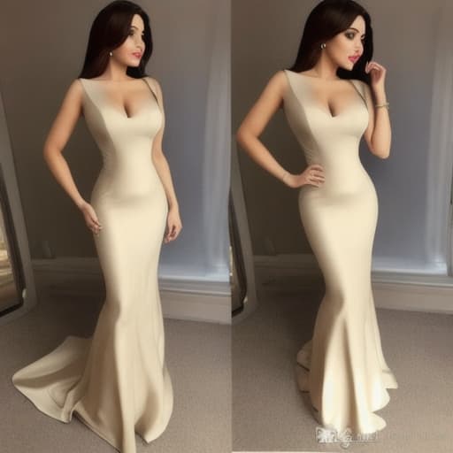  mulher de vestido elegante