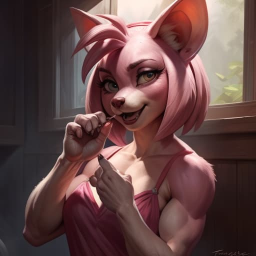  by taran fiddler, by bonifasko, photorealistic, 8k, masterpiece, (amy rose), being fingered by rouge the bat, open eyes, digital art, masterpiece, 4k, fine details,