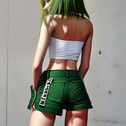  green skin girl Tbilisi shorts