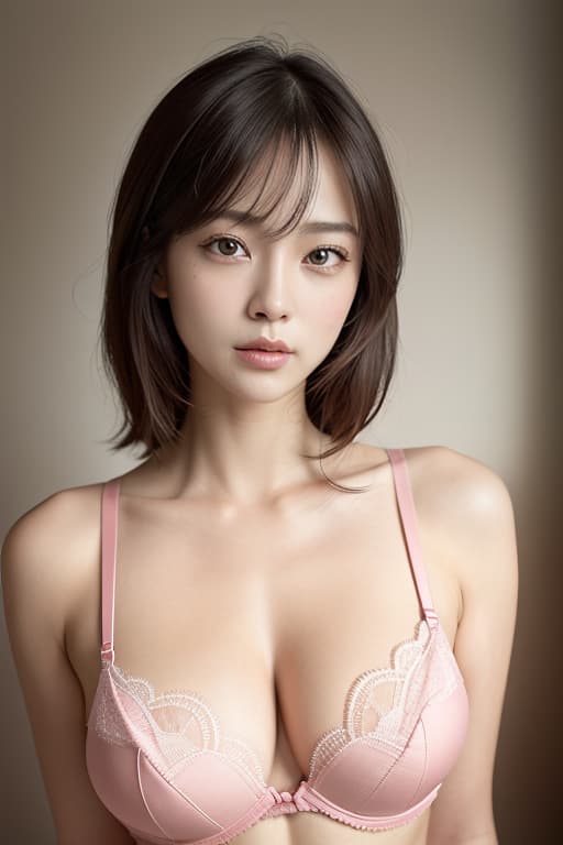  Pink bra, (Masterpiece, BestQuality:1.3), (ultra detailed:1.2), (hyperrealistic:1.3), (RAW photo:1.2),High detail RAW color photo, professional photograph, (Photorealistic:1.4), (realistic:1.4), ,professional lighting, (japanese), beautiful face, (realistic face)