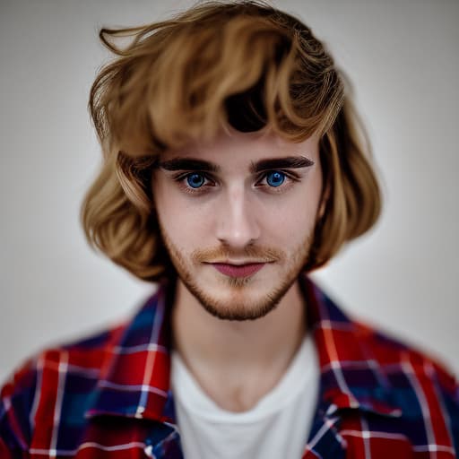 portrait+ style british queer youtuber blonde very cute dude face