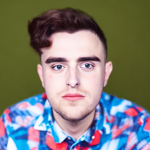 portrait+ style british queer youtuber blone very cute dude face