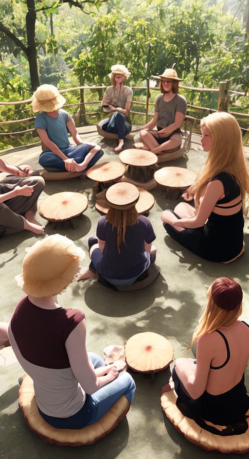  The Kombucha mushroom people Sitting around all day