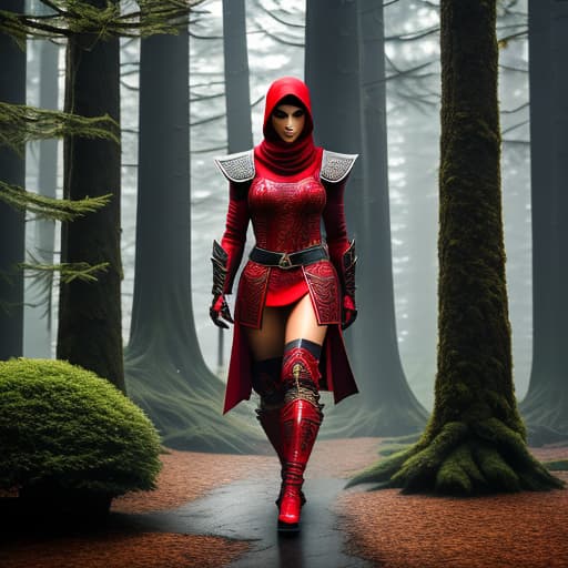  ninja com aparência de reptiliano vermelho hyperrealistic, full body, detailed clothing, highly detailed, cinematic lighting, stunningly beautiful, intricate, sharp focus, f/1. 8, 85mm, (centered image composition), (professionally color graded), ((bright soft diffused light)), volumetric fog, trending on instagram, trending on tumblr, HDR 4K, 8K