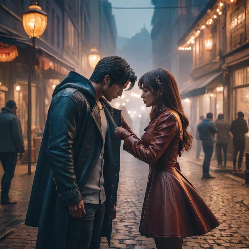  First love, without face hyperrealistic, full body, detailed clothing, highly detailed, cinematic lighting, stunningly beautiful, intricate, sharp focus, f/1. 8, 85mm, (centered image composition), (professionally color graded), ((bright soft diffused light)), volumetric fog, trending on instagram, trending on tumblr, HDR 4K, 8K