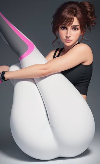  13 year old curvy Julia Roberts , hyperrealistic photo full body view centered, yoga pants and top, Global illumination, beautiful lighting, subsurface scattering, very detailed, HD, 32k, white balance, photo, hyperrealistic, high quality, highly detailed, cinematic lighting, intricate, sharp focus, f/1. 8, 85mm, (centered image composition), (professionally color graded), ((bright soft diffused light)), volumetric fog, trending on instagram, HDR 4K, 8K