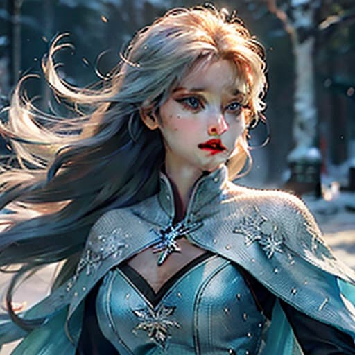  frozen elsa animated not real hyperrealistic, full body, detailed clothing, highly detailed, cinematic lighting, stunningly beautiful, intricate, sharp focus, f/1. 8, 85mm, (centered image composition), (professionally color graded), ((bright soft diffused light)), volumetric fog, trending on instagram, trending on tumblr, HDR 4K, 8K