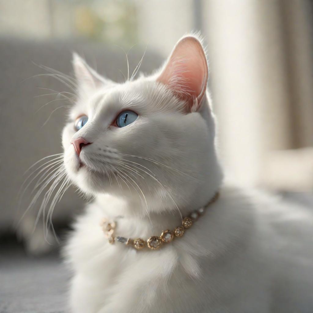  masterpiece, best quality, white cat