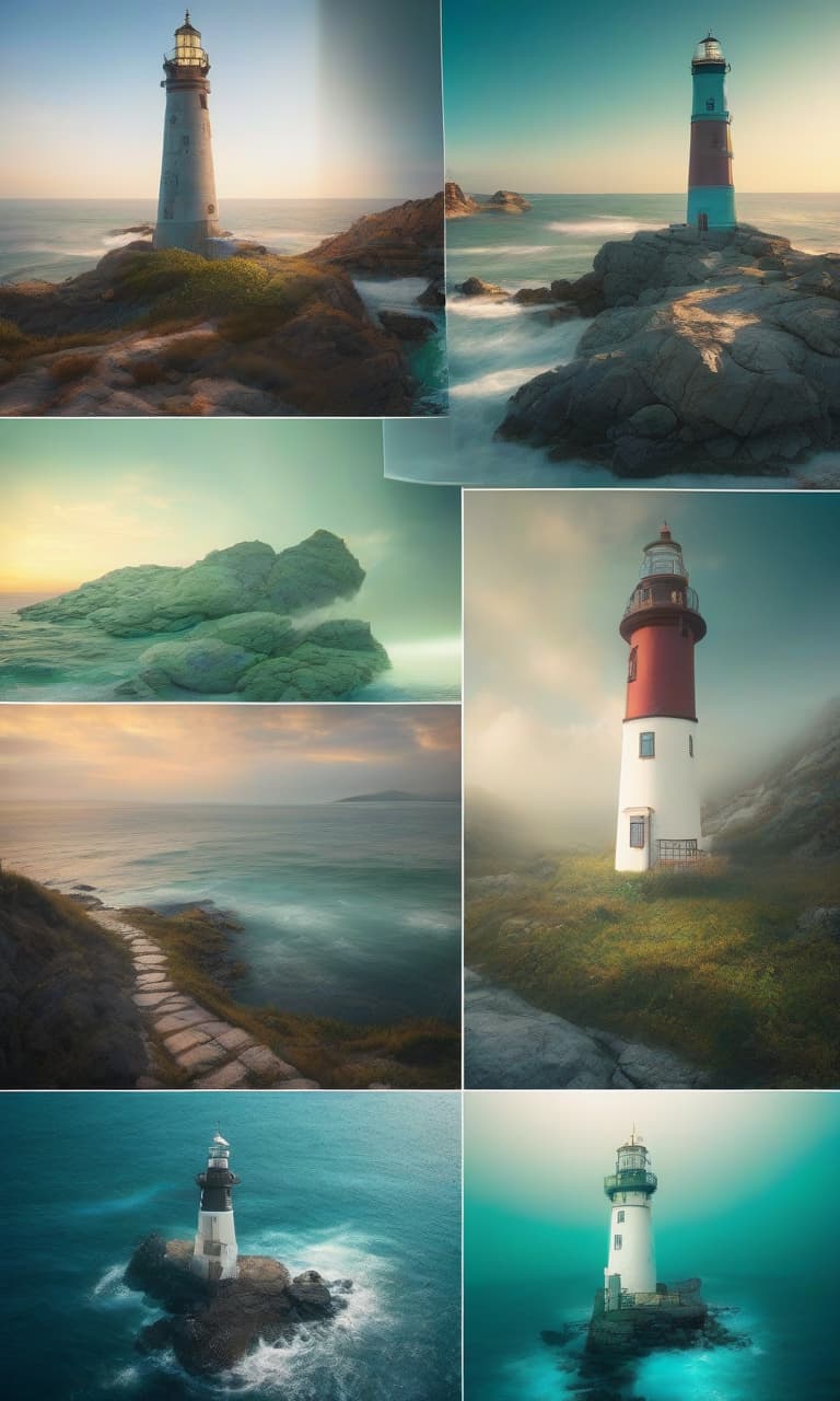  retro game art A lighthouse in soft shades of greenish blue, blue, turquoise, in the rays of the sun. Translator: Igor Chubarov . 16 bit, vibrant colors, pixelated, nostalgic, charming, fun hyperrealistic, full body, detailed clothing, highly detailed, cinematic lighting, stunningly beautiful, intricate, sharp focus, f/1. 8, 85mm, (centered image composition), (professionally color graded), ((bright soft diffused light)), volumetric fog, trending on instagram, trending on tumblr, HDR 4K, 8K