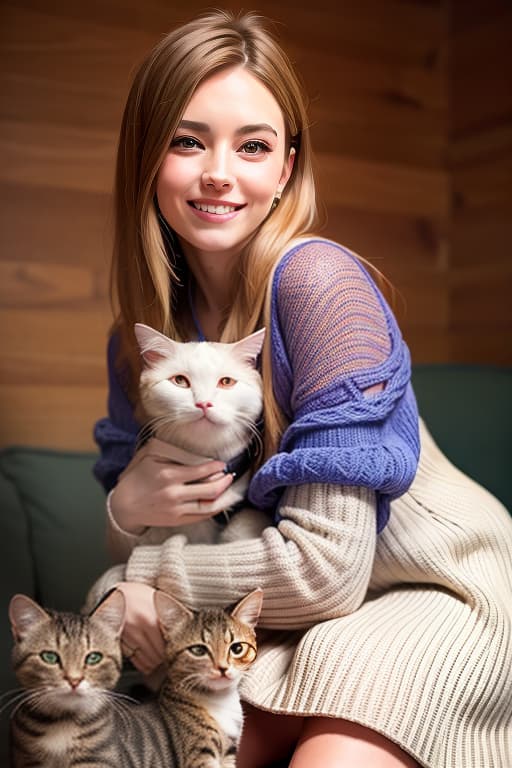  I'm holding a cat, a cat, a cat, (8k, RAW photo, best quality, masterpiece:1.2), High detail RAW color photo, professional photograph, cowboyshot, (realistic, photo realistic:1.37), ((best quality)), 1 girl, cinematic light, (finerly detailed face:1.2), (masterpiece:1.5), (best quality:1.2), (smiling:1.2), (looking at viewer:1.2)