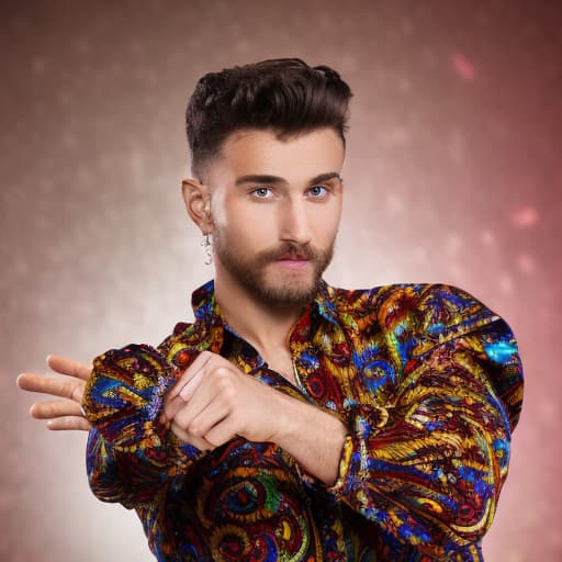 portrait+ style Russian queer strictly come Dancing condensant brunette hunk dude face