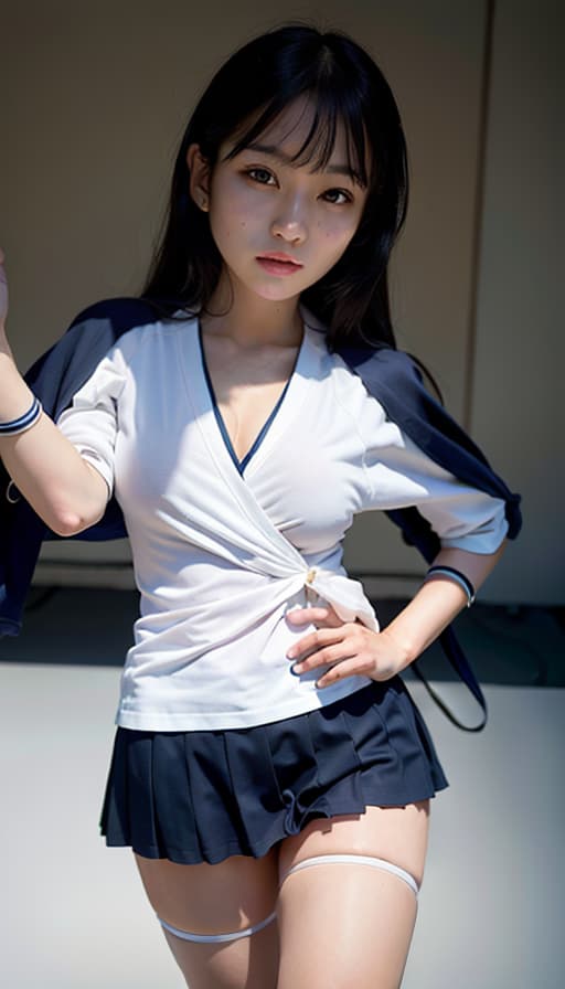  Sailor suit, (Masterpiece, BestQuality:1.3), (ultra detailed:1.2), (hyperrealistic:1.3), (RAW photo:1.2),High detail RAW color photo, professional photograph, (Photorealistic:1.4), (realistic:1.4), ,professional lighting, (japanese), beautiful face, (realistic face)