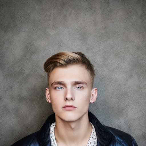 portrait+ style czech homosexual queer twink blonde very cute dude face