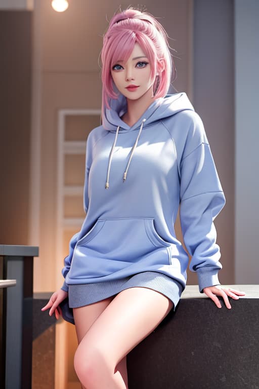  I&#39;d like to see a girl with pink hair and blue eyes wearing a grey hoodie in the stamp style. hyperrealistic, full body, detailed clothing, highly detailed, cinematic lighting, stunningly beautiful, intricate, sharp focus, f/1. 8, 85mm, (centered image composition), (professionally color graded), ((bright soft diffused light)), volumetric fog, trending on instagram, trending on tumblr, HDR 4K, 8K