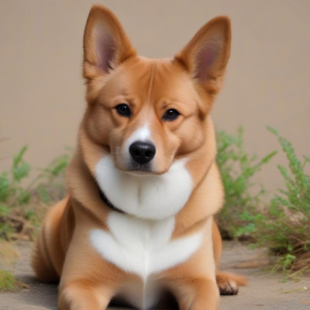  Dog breed Japanese kin, black white