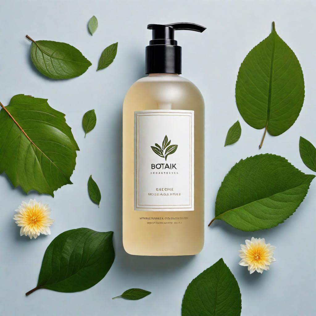  Design a business logo for a hand soap company named "Botanika". The logo should depict a clean, minimalist, and modern aesthetic. Include elements of nature, like leaves or flowers, to emphasize the botanical aspect. The color scheme should suggest natural and organic origins, perhaps with greens, blues, or earth tones. The typography should be sleek and easy to read, complementing the overall design without overshadowing the natural elements. hyperrealistic, full body, detailed clothing, highly detailed, cinematic lighting, stunningly beautiful, intricate, sharp focus, f/1. 8, 85mm, (centered image composition), (professionally color graded), ((bright soft diffused light)), volumetric fog, trending on instagram, trending on tumblr, HDR 4K, 8K