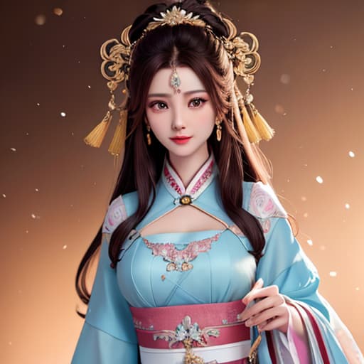  best quality, masterpiece, highres, 1girl,blush,(seductive smile:0.8),star shaped pupils,china hanfu,hair ornament,necklace, jewelry,Beautiful face,upon body, tyndall effect,photorealistic, dark studio, rim lighting, two tone lighting,(high detailed skin:1.2), 8k uhd, dslr, soft lighting, high quality, volumetric lighting, candid, Photograph, high resolution, 4k, 8k, Bokeh hyperrealistic, full body, detailed clothing, highly detailed, cinematic lighting, stunningly beautiful, intricate, sharp focus, f/1. 8, 85mm, (centered image composition), (professionally color graded), ((bright soft diffused light)), volumetric fog, trending on instagram, trending on tumblr, HDR 4K, 8K