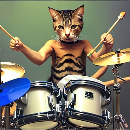  Cat Drummer