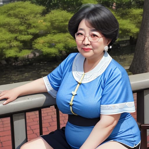  Please draw a mature, plump and attractive Chinese girl,